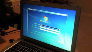 Installing Windows 7 with USB Flash drive on Macbook Air [upl. by Idnar]