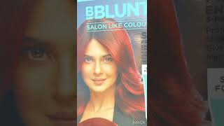 Colouring my hair with Bblunt salon like colour cherryred 662bblunthaircolorshortvideoshorts [upl. by Acenes]