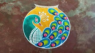 Pongal Pot Rangoli 🌷New Pot Kolam 🌷 Pongal Kolam Rangoli 🌷 Sankranthi Muggulu Designs 🌷saptrangi [upl. by Meelas156]