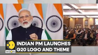 India PM Modi launches G20 logo and theme to assume Presidency on December 1  Latest News  WION [upl. by Aelanna]