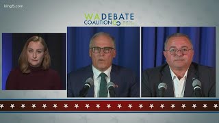 Closing statements from Washington governors debate from Gov Jay Inslee and challenger Loren Culp [upl. by Rojas]