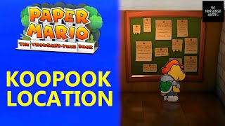 Paper Mario Thousand Year Door Koopook Location  How to Get Pianta Parlor Member Card [upl. by Namialus781]