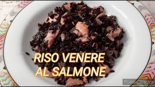 Riso Venere Con Salmone Fresco  ricetta facile e leggera  solo 3 ingredienti [upl. by Siseneg]