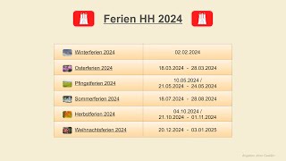 Ferien HH 2024 [upl. by Lust]