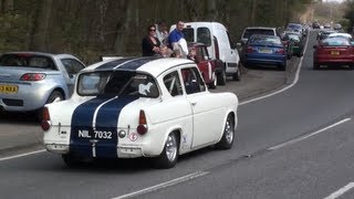 Ford Anglia 105e Leaving Wheels Day 2012 [upl. by Teerell902]