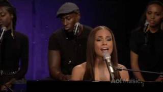 Alicia Keys  Fallin LIVE  AOL Sessions [upl. by Nojram527]