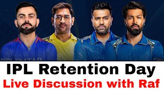 IPL Retention Day  Live Discussion with Raf [upl. by Elo]