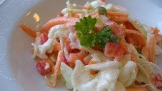 Amerikanischer Krautsalat Coleslaw [upl. by Klein]