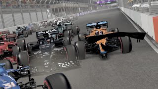 Codemasters NEED To Fix AI at Jeddah  F1 2021 [upl. by Otrebilif767]