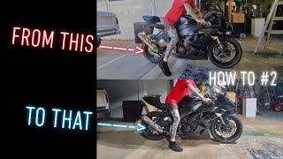 How To Lower A Motorcycle  Part 1 Installing Lowering Links  How To 2 [upl. by Lesoj881]