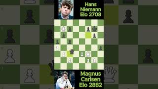 Magnus Carlsen vs Hans Niemann chess game 666 [upl. by Anaitit979]