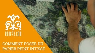 Comment poser un papier peint intissé [upl. by Heddie]