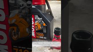 How to Change engine oil In Suzuki Gixxer engineflush engineoil motul [upl. by Laflam]