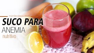 SUCO QUE AJUDA A COMBATER ANEMIA [upl. by Neerihs]