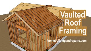 How To Build Vaulted Roof For Crawlspace Home Addition  Design Framing And Assembly Ideas [upl. by Lustick]