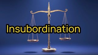 What Counts as Insubordination Workplace Authority and Limits [upl. by Ramalahs284]