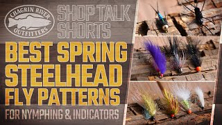 Best Spring Steelhead Flies amp Patterns  Nymphing amp Indicator Fishing For Great Lakes Steelhead [upl. by Miharbi]