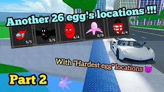 Roblox Car Dealership Tycoon  Part 2 eggs locations for 2024 Easter egg hunt [upl. by Columbyne]