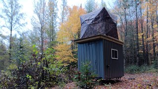 Homemade camper and elevated hunting blind DIY camper build [upl. by Artined]