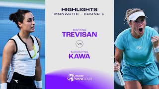 Martina Trevisan vs Katarzyna Kawa  2023 Monastir Open Round 1  WTA Match Highlights [upl. by Samara]