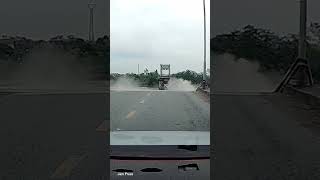 Shocking moment busy bridge COLLAPSES in northern Vietnam [upl. by Airasor623]