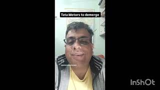 Tata Motors stock demerger  Commercial Vehicle  Passenger Vehicles  EVs  Stock demerger [upl. by Baalman]