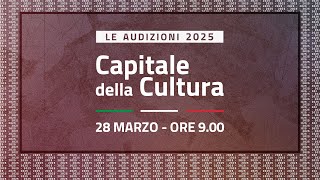 Capitale della Cultura 2025 le audizioni [upl. by Buke]