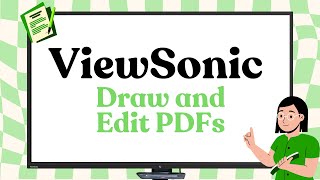 ViewSonic Monitor Draw and Edit PDFs  ViewSonic 5 Minute Series Episode 3 [upl. by Stilwell305]