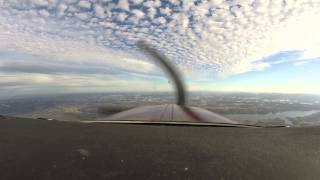 G36 Beechcraft Bonanza ILS approach to KPSK Runway 6 1080p HD [upl. by Aynad]