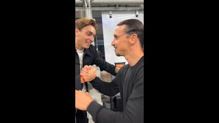 2 Swedish giants Ibrahimović 🤝🏻 Duplantis  Shorts [upl. by Etselec39]