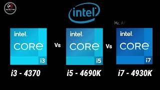 i34370 vs i54690K vs i74930K 4th gen Desktop Processor l i3 vs i5 vs i7 4th Gen Spec Comparison [upl. by Zerla834]