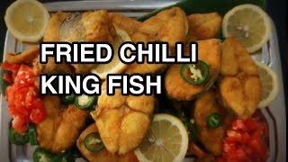 Fried Chilli King Fish Recipe  Ethiopian Mitmita Assa Asa [upl. by Xed]