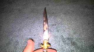 Kriegar Abalone Stiletto knife [upl. by Maddi]