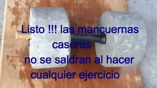 COMO HACER PESAS CASERAS  COMO HACER MANCUERNAS CASERAS  ¿ Cómo hacer pesas fáciles para entrenar [upl. by Libenson813]