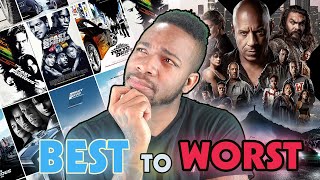 RANKING ALL 10 Fast amp Furious Movies ft Fast X [upl. by Aicyle304]