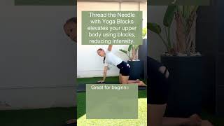 Release thoracic spine with the movement with yoga blocks [upl. by Aciras]