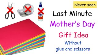 DIY Mother’s Day gift Idea without glue and scissors  Mothers day crafts  how to make mother’s day [upl. by Atekan]