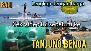 TANJUNG BENOA BALI  jetski sea walker  fly board parasailing [upl. by Idnic686]