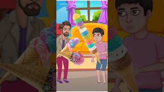 Big ice cream🍦 funny comedy cartoon shorts bengalistory viralshort unluckanimation [upl. by Longan]