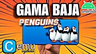 The Penguins of Madagascar en android  CEMU en GAMA BAJA SD720G [upl. by Ahtikal]