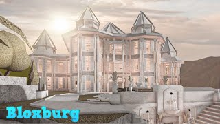 Bloxburg Mansion Castle No largeplot  House Build [upl. by Villada]