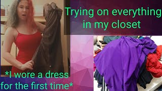 Trying on everything in my closet [upl. by Faus326]