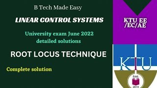 Root locus problem full solutions June 2022 last year essay question  Linear Control Systems [upl. by Yvad]