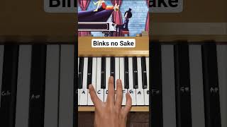 Binks no sake piano tutorial shorts piano onepiece [upl. by Emirej]