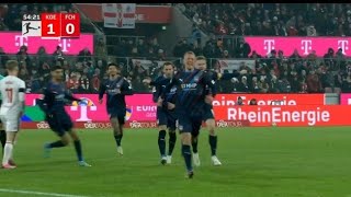 FC Koln vs FC Heidenheim 11 Adrian Beck score to earn a draw for Heidenheim Match recap [upl. by Spiro156]