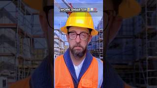 Part 33  work Smarter👷💡💯 workers work smart job construction viralvideo shorts [upl. by Asiruam]