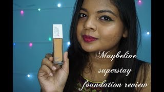 Maybelline Superstay Foundation reviewshade 320 Honey [upl. by Vedi]