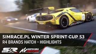 Simracepl Winter Sprint Cup S3R5 Brands Hatch  Highlights  Assetto Corsa Competizione [upl. by Amberly287]