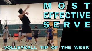 Most Effective Serve In Volleyball  Volleyball Tip Of The Week 10 [upl. by Aikimat]