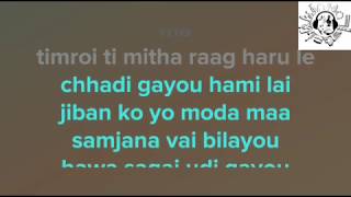 Sambhodhan timi lai gardai chu 1974 AD  kareoke sound track  lyrics [upl. by Cowden]